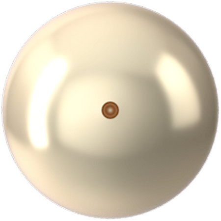 Dreamtime Crystal DC 5818 1/2 Drilled Round Pearl Cream 12mm
