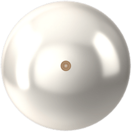 Dreamtime Crystal DC 5818 1/2 Drilled Round Pearl White 12mm