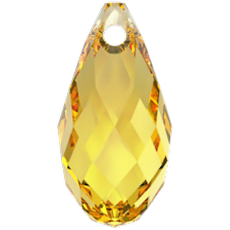 Dreamtime Crystal DC 6010 Briolette Pendant Light Topaz 11x5.5mm