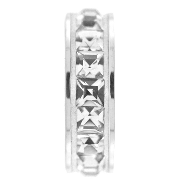 Swarovski 81001 13mm BeCharmed Pave Stopper Crystal/Silver