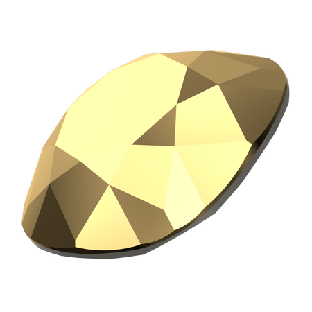 Dreamtime Crystal DC 4470 Cushion Cut Square Fancy Stone Crystal Aurum 10mm