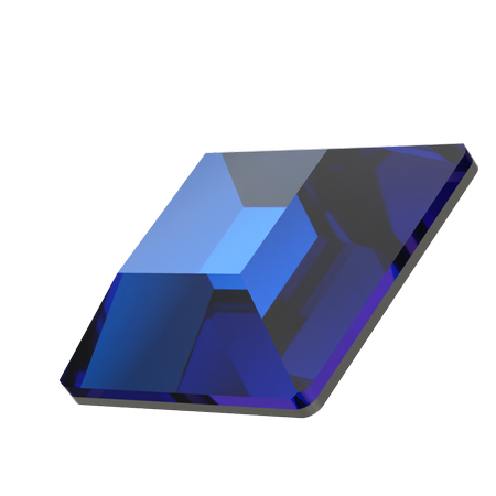 Dreamtime Crystal DC 2400 Square Flat Back Crystal Bermuda Blue 3mm