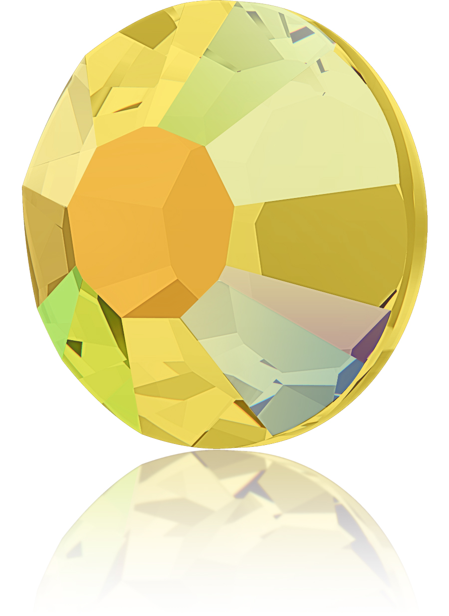 Alora Flatback Rhinestones 16ss Light Topaz AB