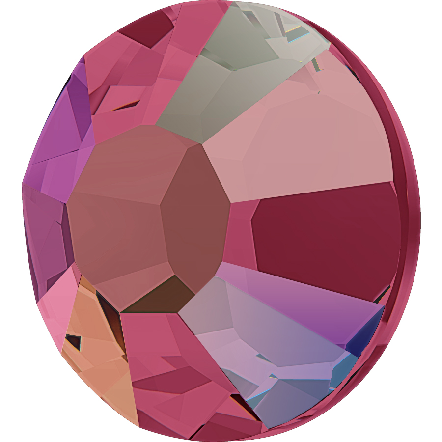 Alora Flatback Rhinestones 12ss Deep Pink AB