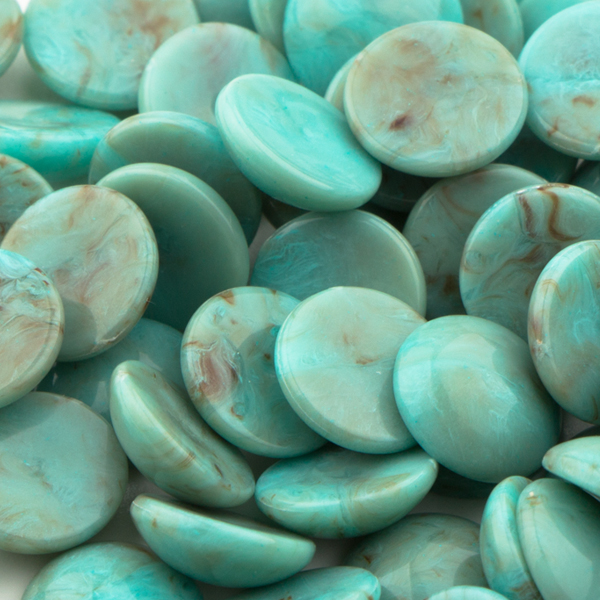 Turquoise Flatback Cabochons 10MM