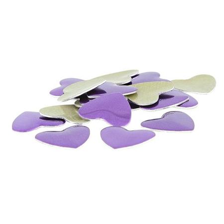 Iron on Nailhead 6mm Hearts Purple
