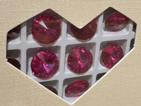 Bling! 1122 Rivoli Fancy Stone, Fuchsia 12mm