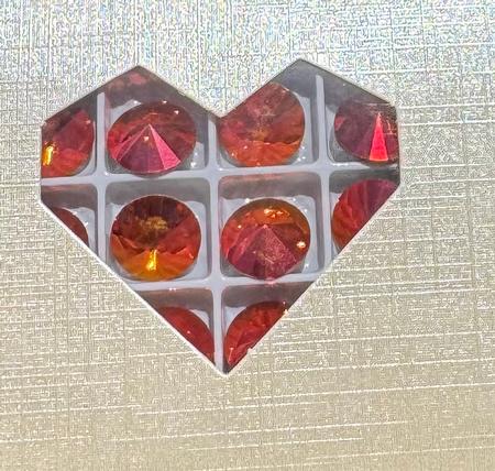 Bling!  1122 Rivoli Fancy Stone, Cosmic Pink 12mm