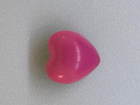 Screw Back Heart Spike 12 x 5.7mm Bubblegum Pink
