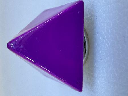 Screw Back Pyramid Spike 13 x 9mm Neon Purple