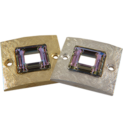 Bracelet Part Setting 38 mm for Dreamtime Crystal 4439 Square Ring Crystal 20 mm Gold Plated