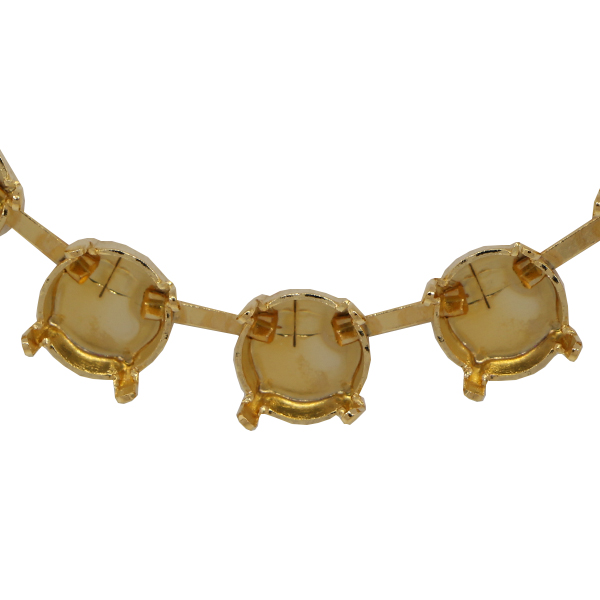 Empty ss39 Rivoli Round Necklace 22 Box Gold Chain