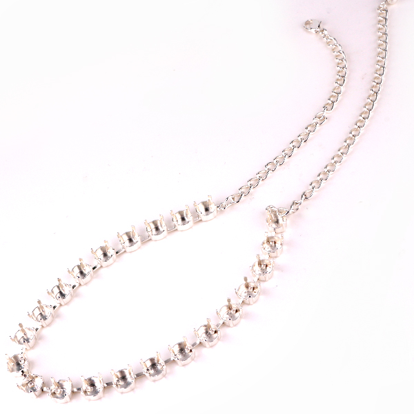 Empty ss39 Rivoli Round Necklace 22 Box Silver Chain