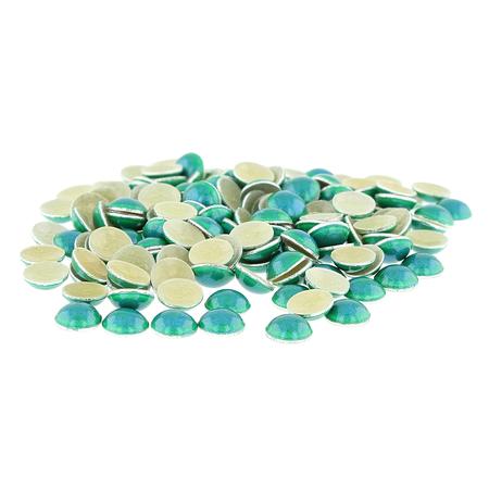 Iron On Domed Metal Nailheads 3mm Peacock (Pearl Studs)