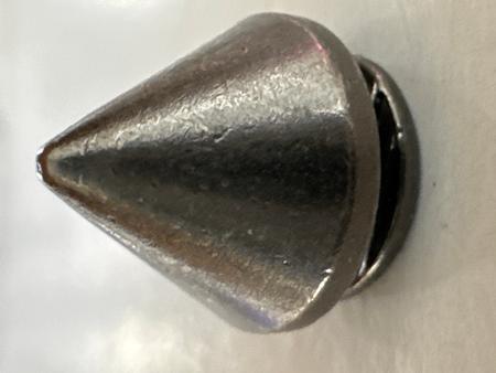 Screw Back Cone Spike 7mm Gunmetal