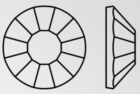 Preciosa VIVA12 Rhinestones Flatback 30ss Malibu Blue