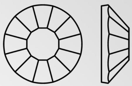 Preciosa VIVA12 Rhinestones Flatback MC Chaton Rose 34ss Mint Green