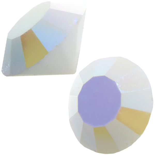 Dreamtime Crystal 1012 Classic Round Chaton Chalk White AB SS20