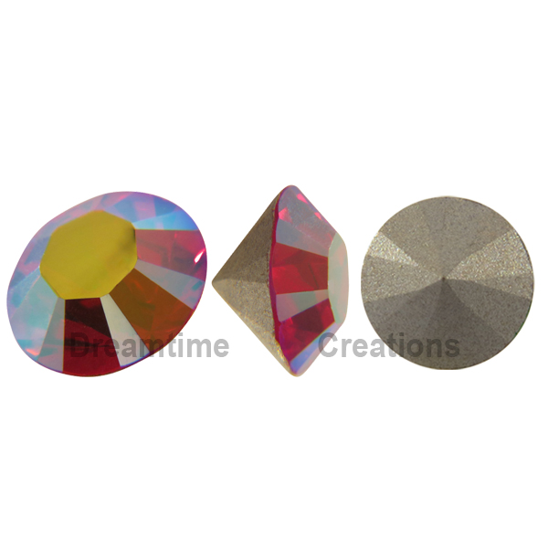 Dreamtime Crystal DC 1028 Chaton Light Siam AB SS24