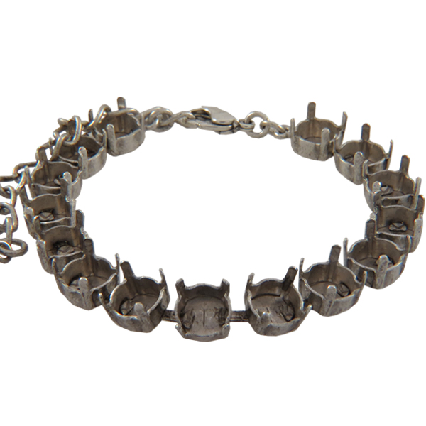 Empty Cup Chain Bracelet Hand Set Stones SS39 with 14 boxes for Dreamtime Crystal 1088 or 1028