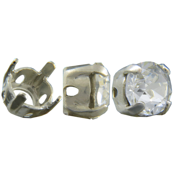 Silver Sew on Setting for Dreamtime Crystal 1028 or 1088 ss29