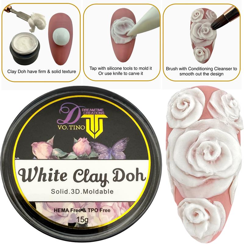 Tino Vo Clay Doh, White, 15g