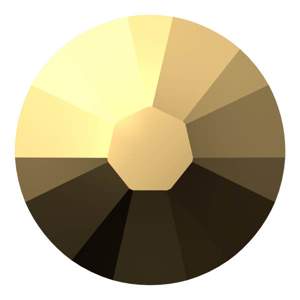 Dreamtime Crystal DC 2058 Flat Back Rhinestone Crystal Aurum SS7