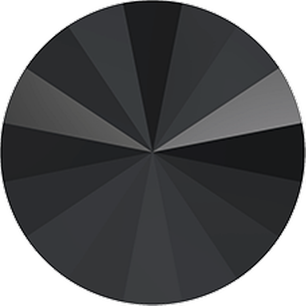 Swarovski 1122 Rivoli Round Stone Jet SS39