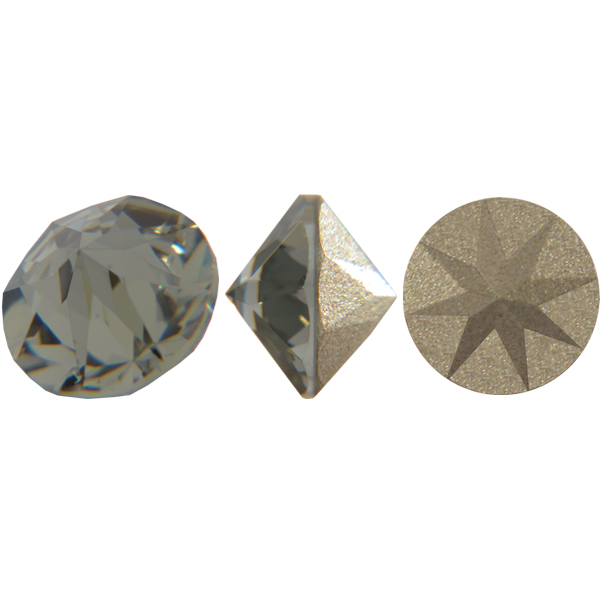 Dreamtime Crystal 1188 Pointed Chaton Black Diamond SS17