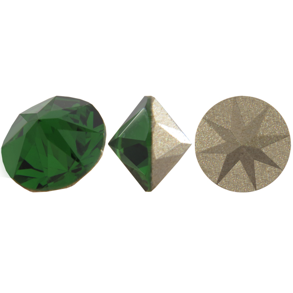 Dreamtime Crystal 1188 Pointed Chaton Dark Moss Green SS24