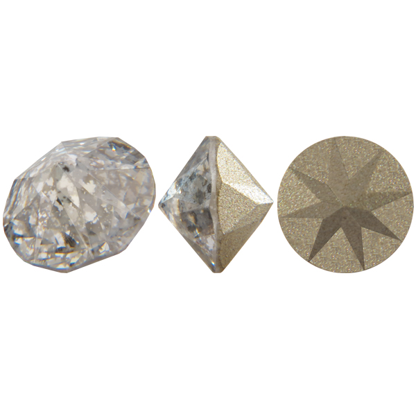 Dreamtime Crystal 1188 Pointed Chaton Crystal Silver Patina SS39