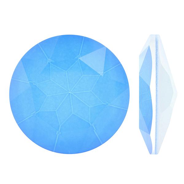 Bling! 1201 Fancy Round Stone Neon Blue 27mm