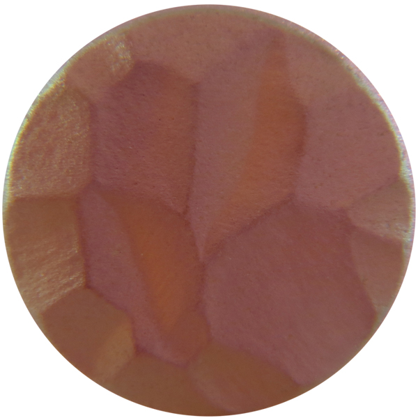 German Round Glass Cabochon Facetted 20mm Crystal Matte/Chili Pepper