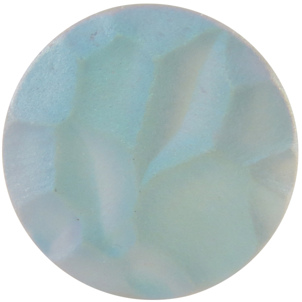 German Round Glass Cabochon Facetted 20mm Crystal AB Matte