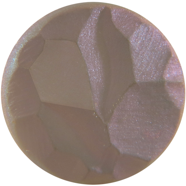 German Round Glass Cabochon Facetted 16mm Crystal Matte/Purple Haze