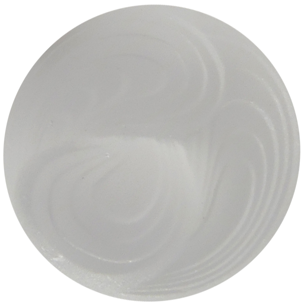 German Round Glass Cabochon Swirl 18mm Crystal Matte