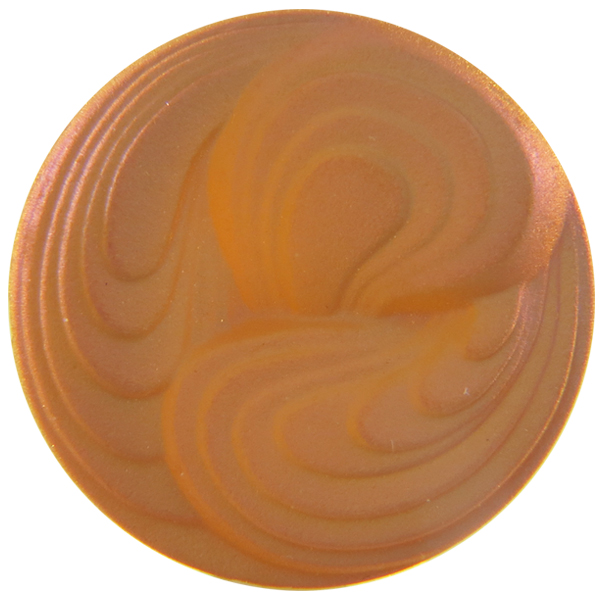 German Round Glass Cabochon Swirl 18mm Crystal Matte/Summer Blush