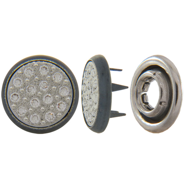 Swarovski 1781/114 Crystal 2 part Snap Decorative Button