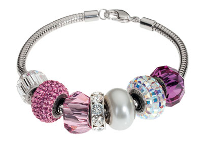 Swarovski 180000 BeCharmed Bracelet for Pave Beads 203mm Silver 8"