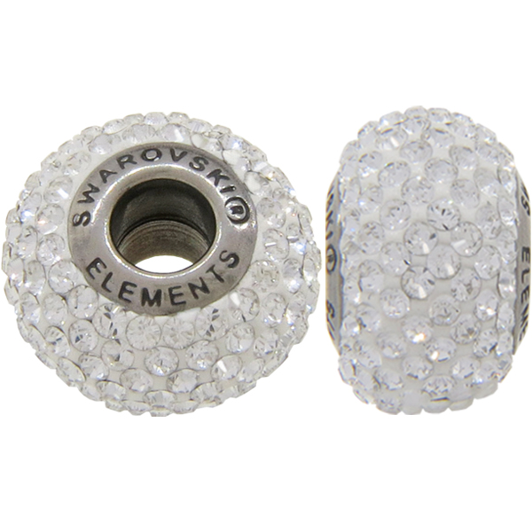 Swarovski 180101 BeCharmed Pave Beads 14mm Crystal