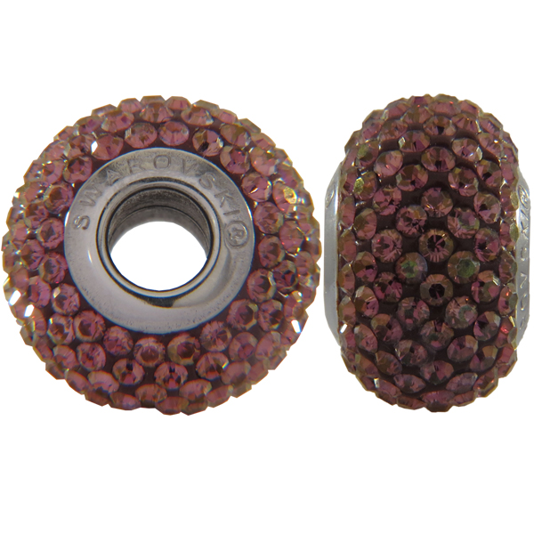 Swarovski 180101 BeCharmed Pave Beads 14mm Lilac Shadow