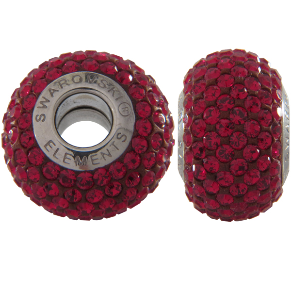 Swarovski 180101 BeCharmed Pave Beads 14mm Siam