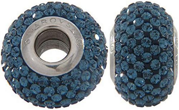 Swarovski 180101 BeCharmed Pave Beads 14mm Smoked Topaz
