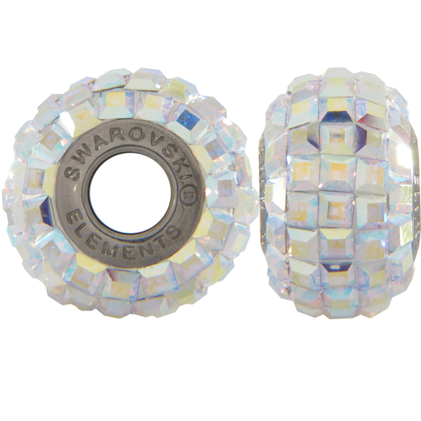Swarovski 180201 BeCharmed Pave Beads 14mm Crystal AB
