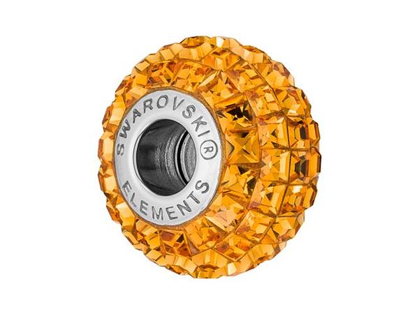 Swarovski 180201 BeCharmed Pave Beads 14mm Topaz