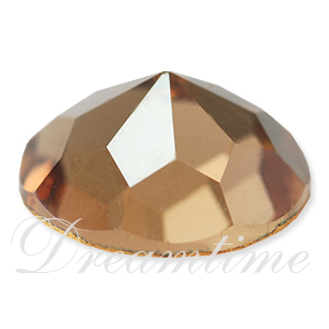 Dreamtime Crystal 2020 Rauten Rose Flat Back Light Smoked Topaz 9mm