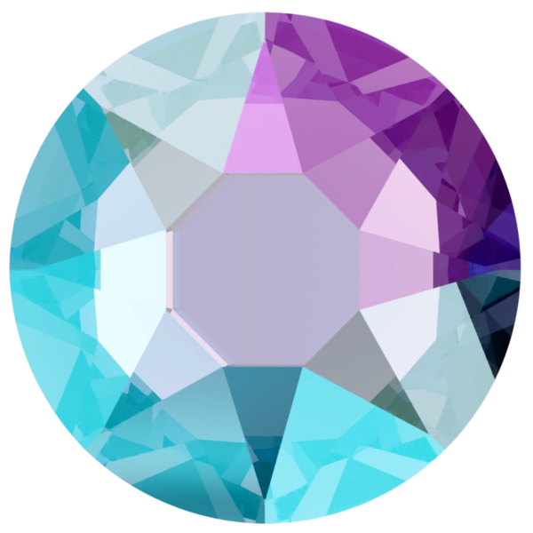 Swarovski 2038 XILION Rose Hotfix Tanzanite Shimmer SS10