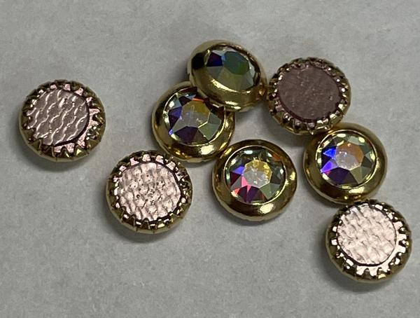 Dreamtime Crystal DC 2078H Framed Flat Back Crystal AB/Gold ss16