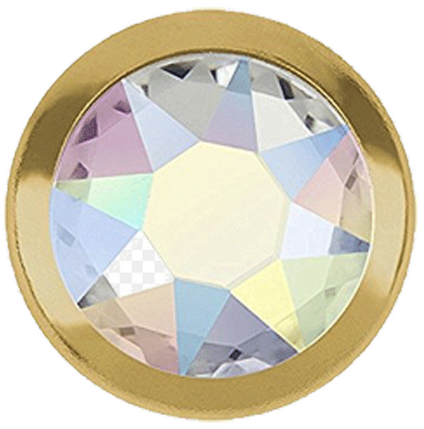 Dreamtime Crystal DC 2078H Framed Flat Back Crystal AB/Gold