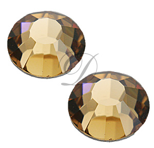 Preciosa Rhinestones Flatback MC Chaton Rose (8 Facets) 10ss Light Colorado Topaz